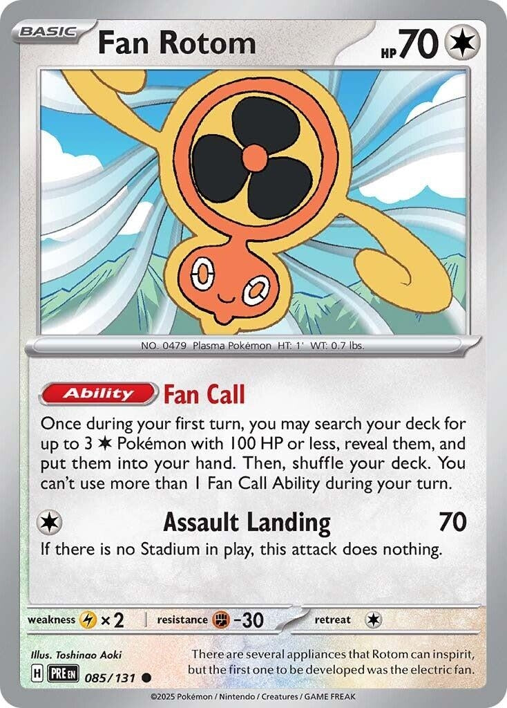 Image for Fan Rotom (085/131) [SV: Prismatic Evolutions] - Pokemon
