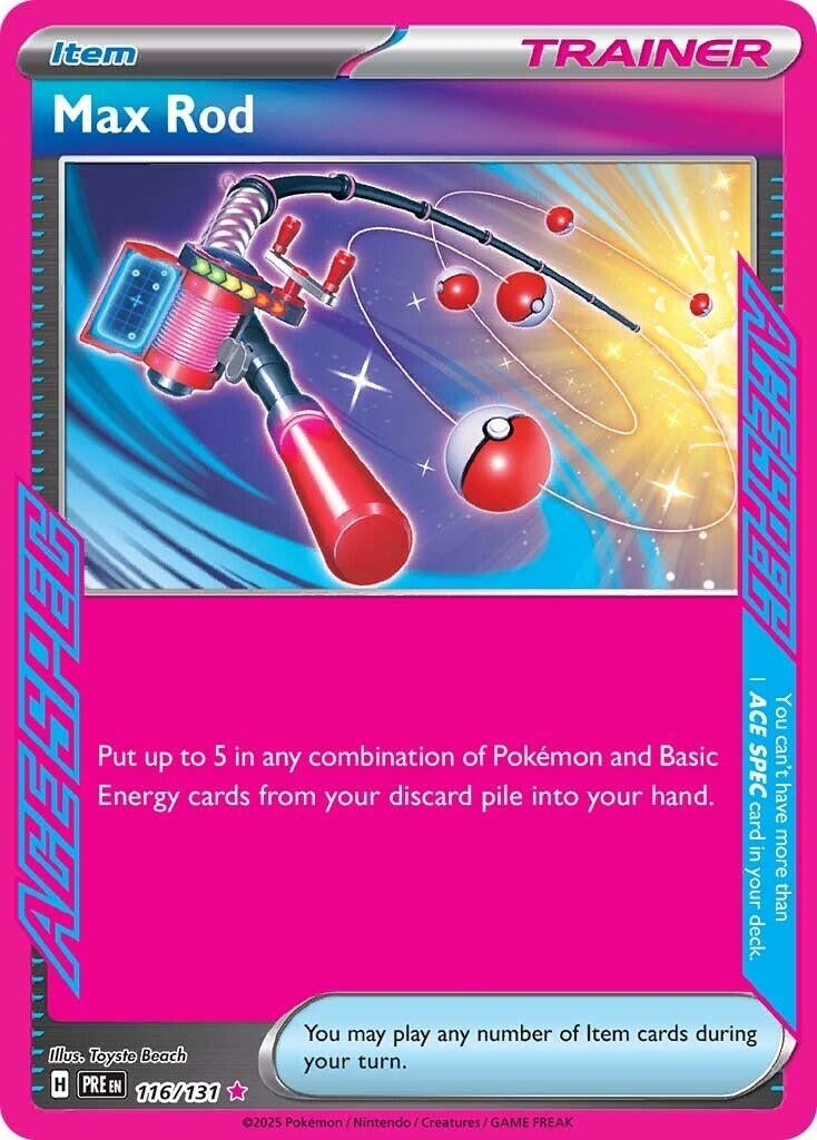 Image for Max Rod (116/131) [SV: Prismatic Evolutions] - Pokemon