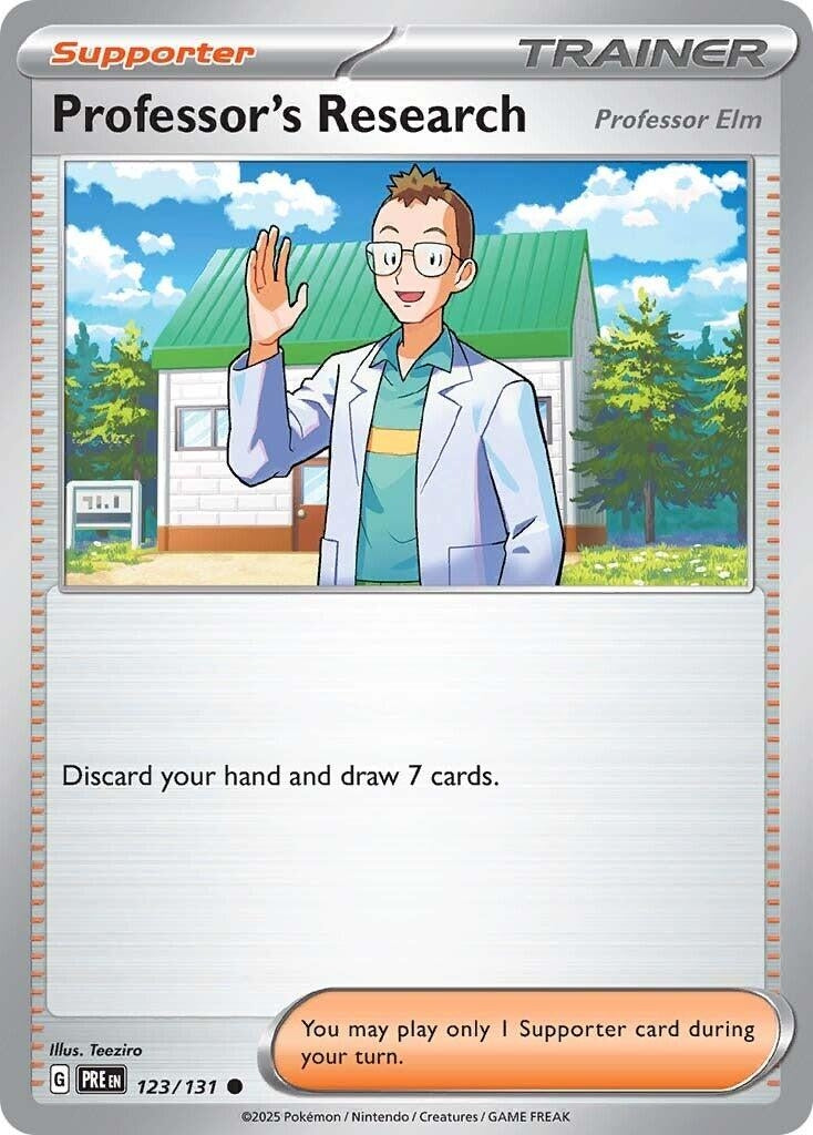 Image for Professor's Research [Professor Elm] (123/131) [SV: Prismatic Evolutions] - Pokemon