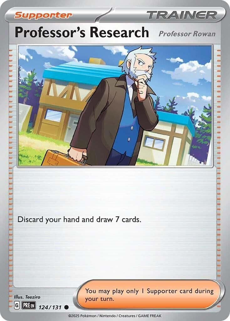 Image for Professor's Research [Professor Rowan] (124/131) [SV: Prismatic Evolutions] - Pokemon