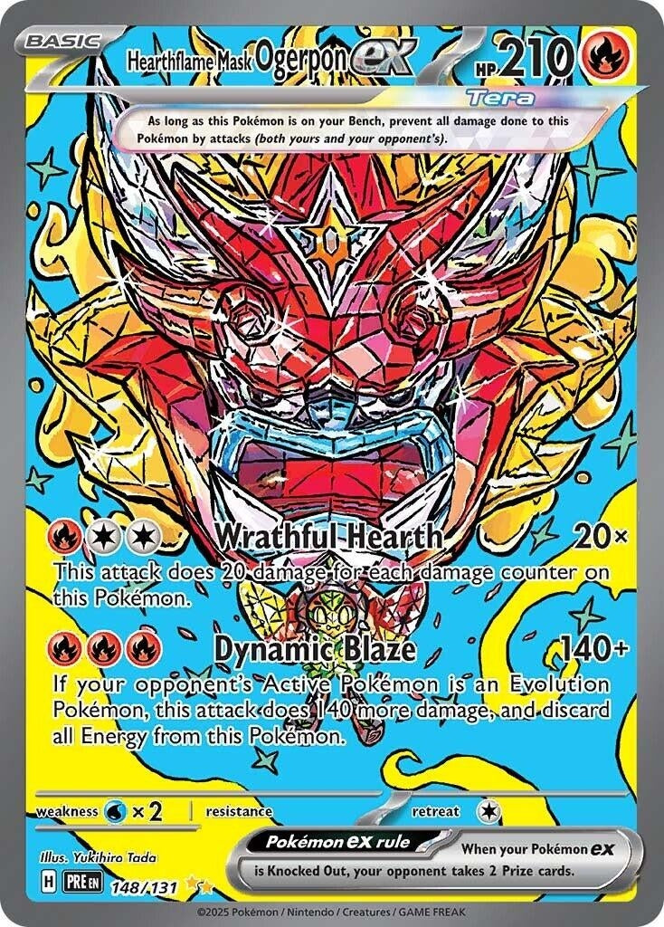 Image for Hearthflame Mask Ogerpon ex (148/131) [SV: Prismatic Evolutions] - Pokemon