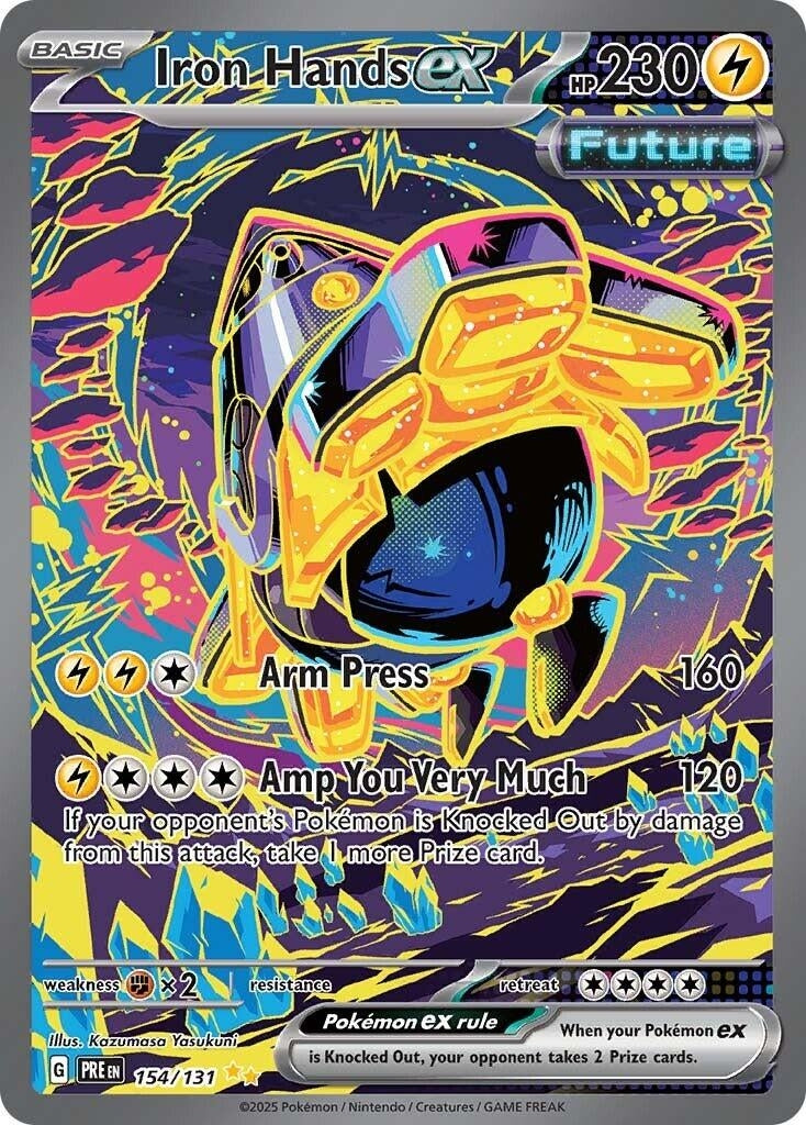 Image for Iron Hands ex (154/131) [SV: Prismatic Evolutions] - Pokemon