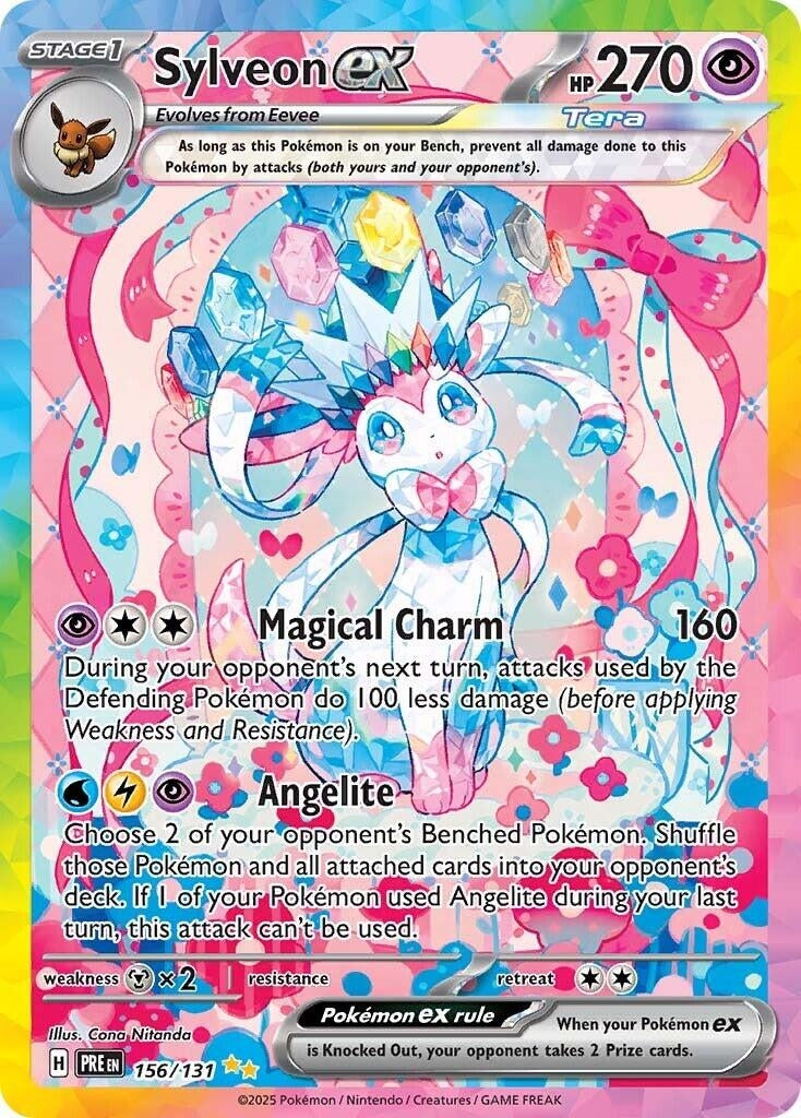 Image for Sylveon ex (156/131) [SV: Prismatic Evolutions] - Pokemon
