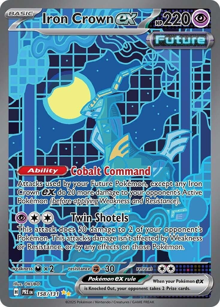 Image for Iron Crown ex (158/131) [SV: Prismatic Evolutions] - Pokemon