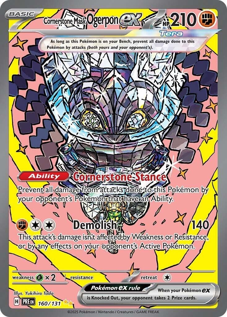 Image for Cornerstone Mask Ogerpon ex (160/131) [SV: Prismatic Evolutions] - Pokemon
