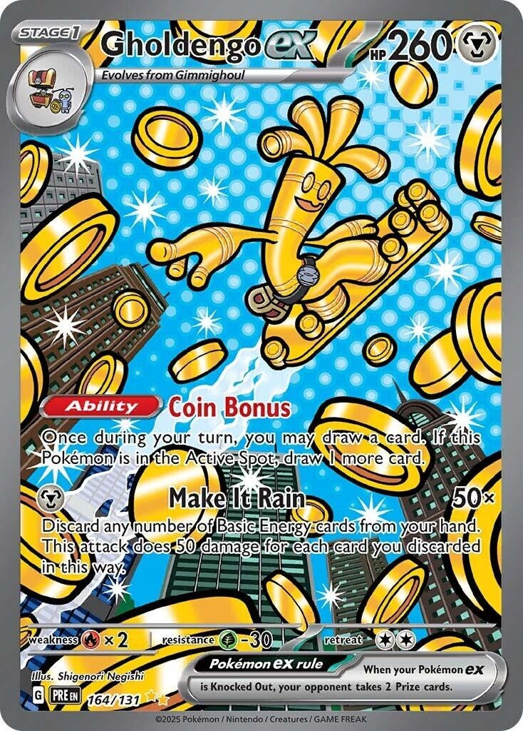 Image for Gholdengo ex (164/131) [SV: Prismatic Evolutions] - Pokemon