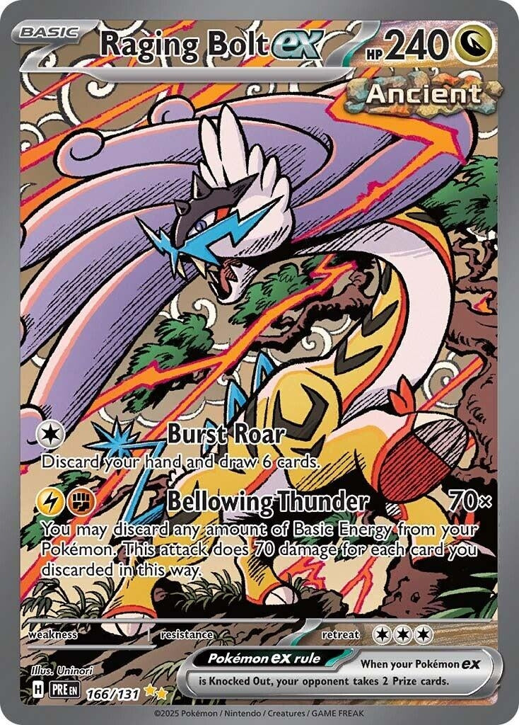 Image for Raging Bolt ex (166/131) [SV: Prismatic Evolutions] - Pokemon