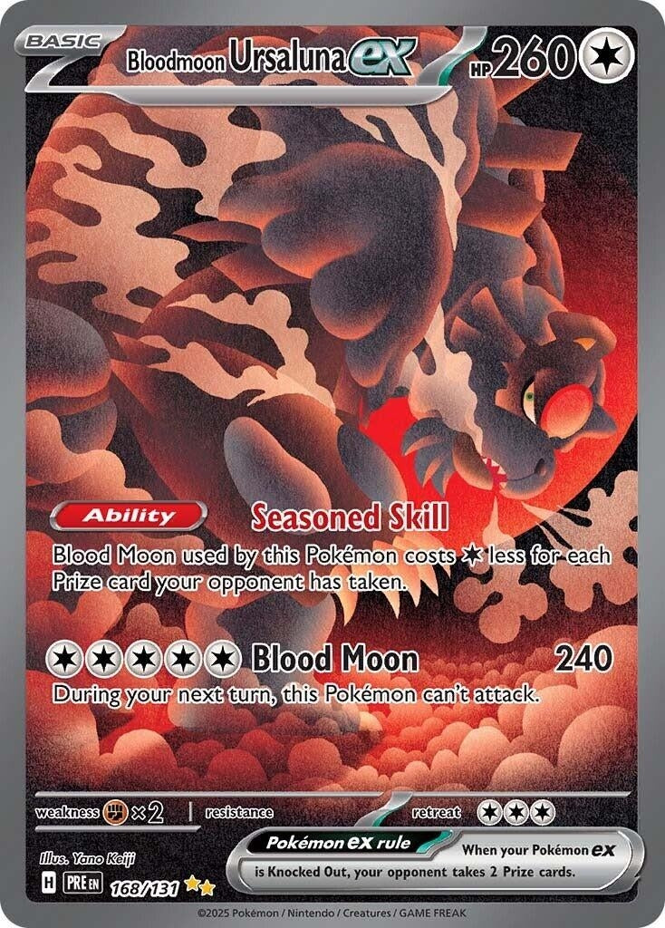 Image for Bloodmoon Ursaluna ex (168/131) [SV: Prismatic Evolutions] - Pokemon