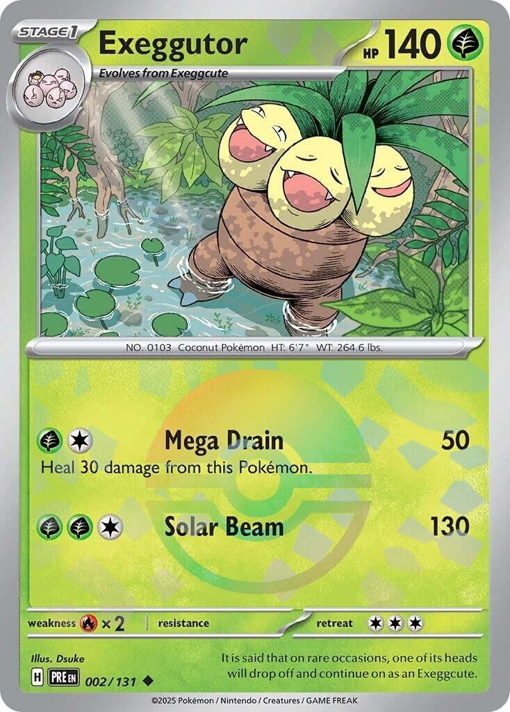 Image for Exeggutor (Poke Ball Pattern) (002/131) [SV: Prismatic Evolutions] - Pokemon