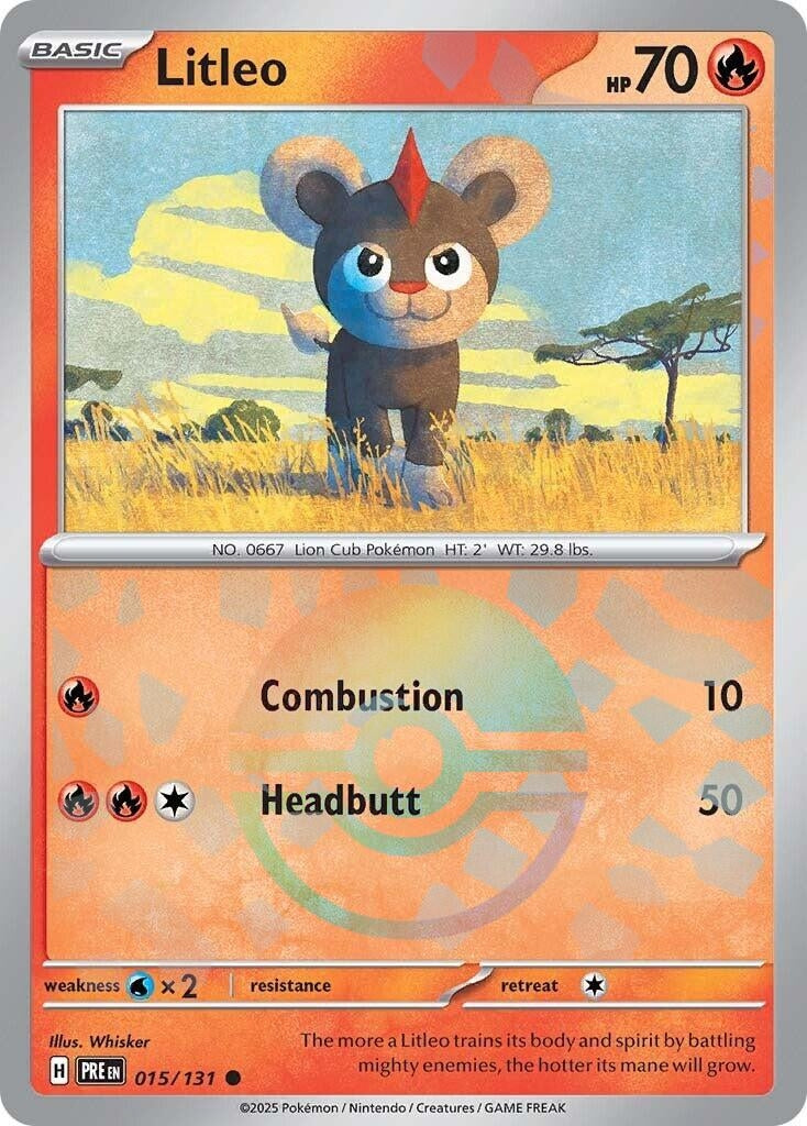 Image for Litleo (Poke Ball Pattern) (015/131) [SV: Prismatic Evolutions] - Pokemon