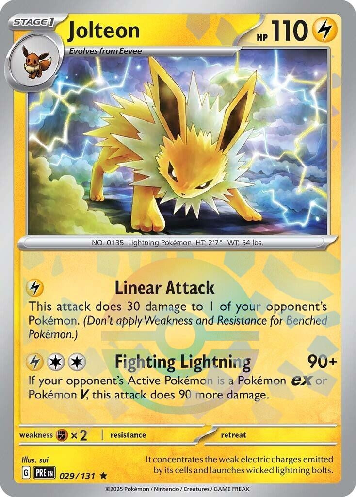 Image for Jolteon (Poke Ball Pattern) (029/131) [SV: Prismatic Evolutions] - Pokemon