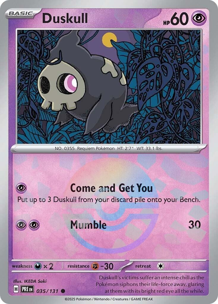 Image for Duskull (Poke Ball Pattern) (035/131) [SV: Prismatic Evolutions] - Pokemon