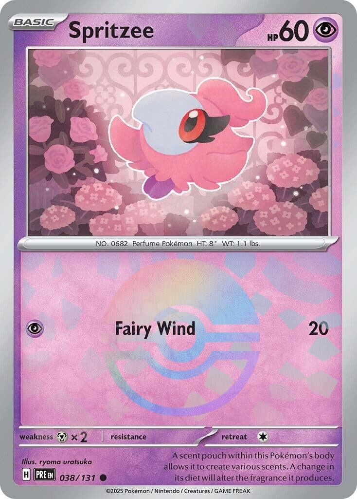 Image for Spritzee (Poke Ball Pattern) (038/131) [SV: Prismatic Evolutions] - Pokemon