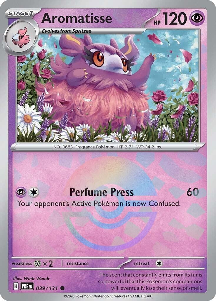 Image for Aromatisse (Poke Ball Pattern) (039/131) [SV: Prismatic Evolutions] - Pokemon