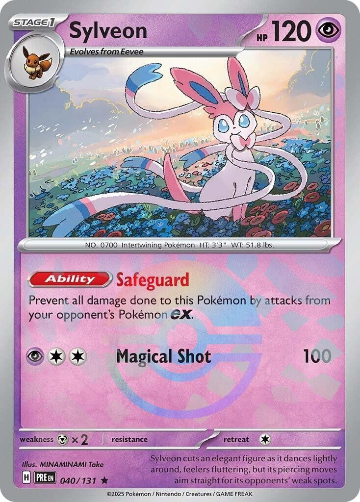 Image for Sylveon (Poke Ball Pattern) (040/131) [SV: Prismatic Evolutions] - Pokemon
