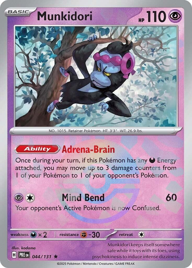 Image for Munkidori (Poke Ball Pattern) (044/131) [SV: Prismatic Evolutions] - Pokemon