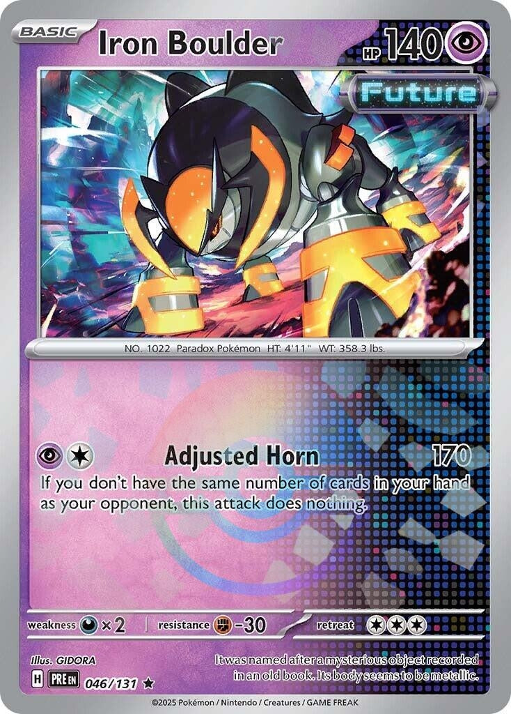 Image for Iron Boulder (Poke Ball Pattern) (046/131) [SV: Prismatic Evolutions] - Pokemon