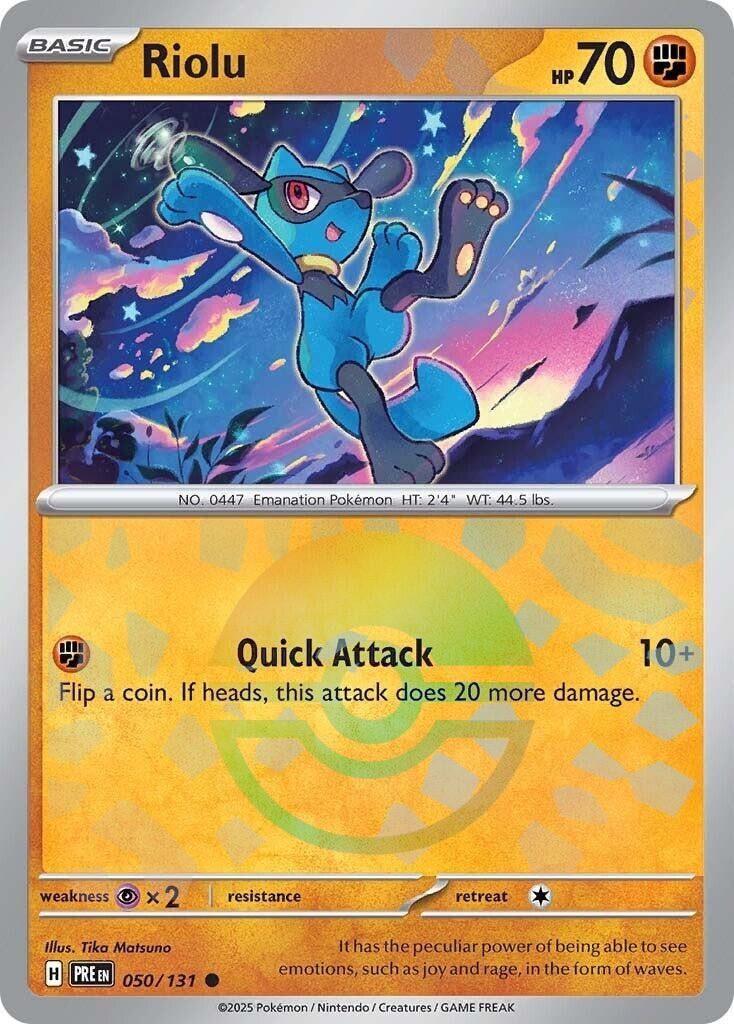 Image for Riolu (Poke Ball Pattern) (050/131) [SV: Prismatic Evolutions] - Pokemon
