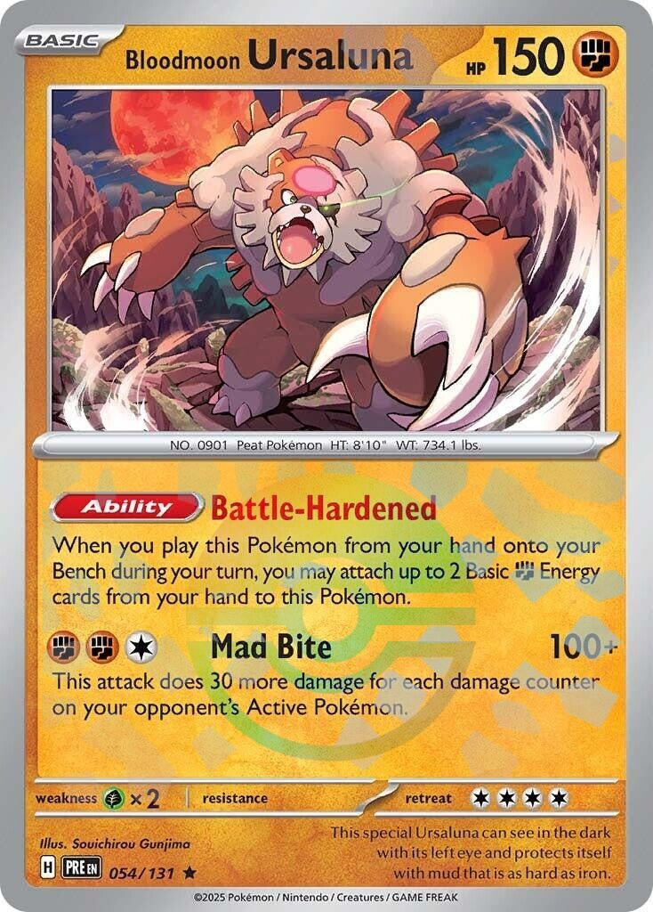 Image for Bloodmoon Ursaluna (Poke Ball Pattern) (054/131) [SV: Prismatic Evolutions] - Pokemon