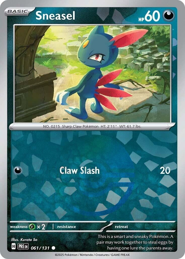 Image for Sneasel (Poke Ball Pattern) (061/131) [SV: Prismatic Evolutions] - Pokemon