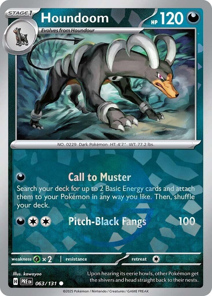 Image for Houndoom (Poke Ball Pattern) (063/131) [SV: Prismatic Evolutions] - Pokemon