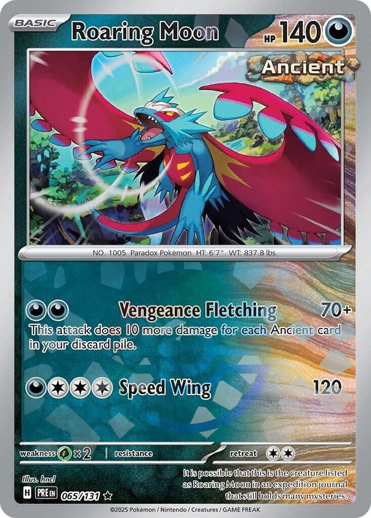 Image for Roaring Moon (Poke Ball Pattern) (065/131) [SV: Prismatic Evolutions] - Pokemon