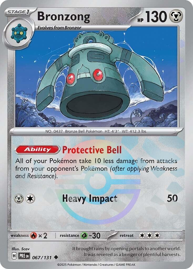 Image for Bronzong (Poke Ball Pattern) (067/131) [SV: Prismatic Evolutions] - Pokemon