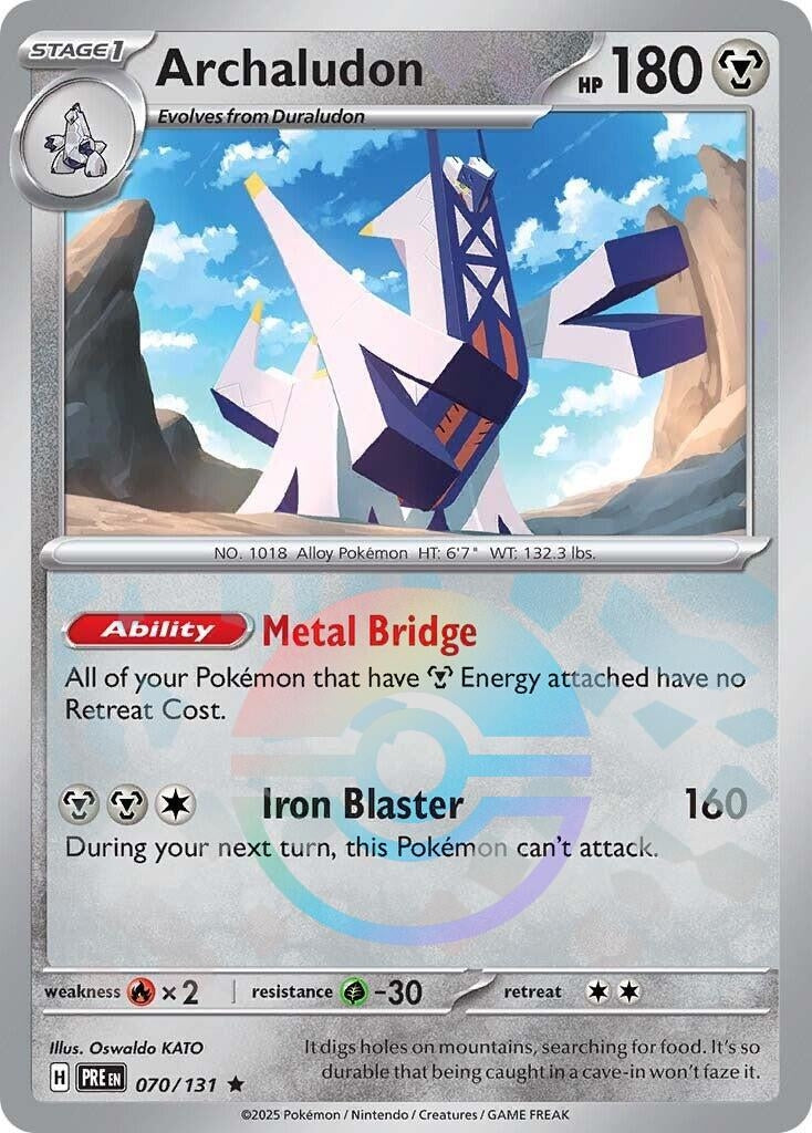 Image for Archaludon (Poke Ball Pattern) (070/131) [SV: Prismatic Evolutions] - Pokemon