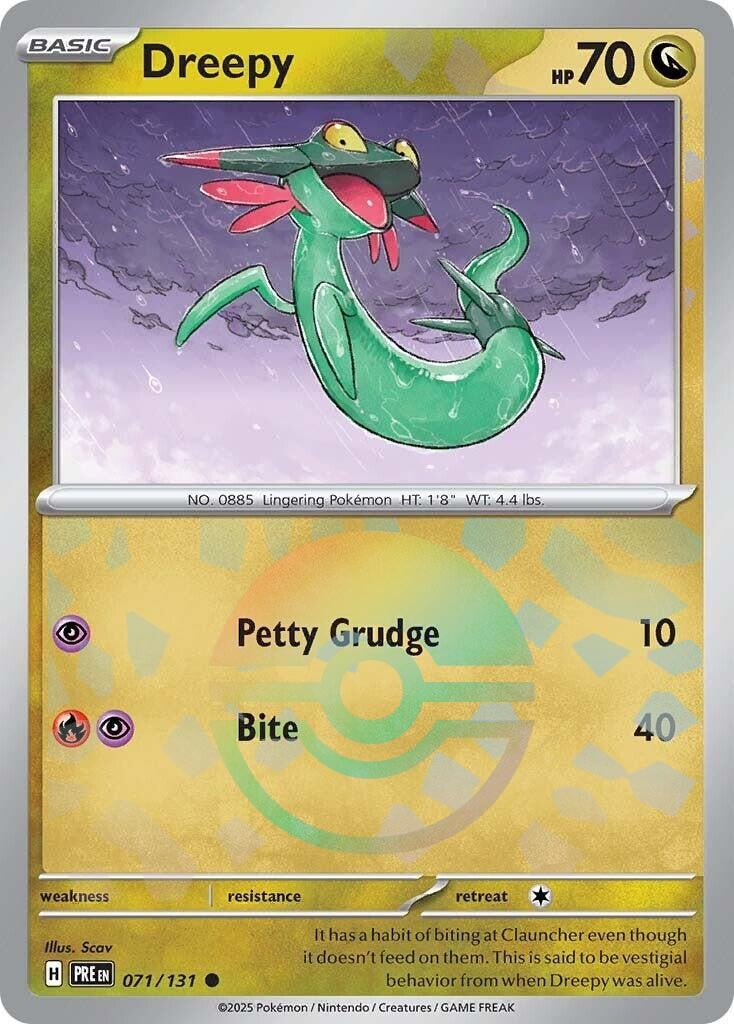 Image for Dreepy (Poke Ball Pattern) (071/131) [SV: Prismatic Evolutions] - Pokemon
