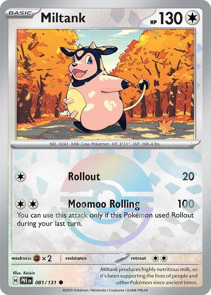 Image for Miltank (Poke Ball Pattern) (081/131) [SV: Prismatic Evolutions] - Pokemon