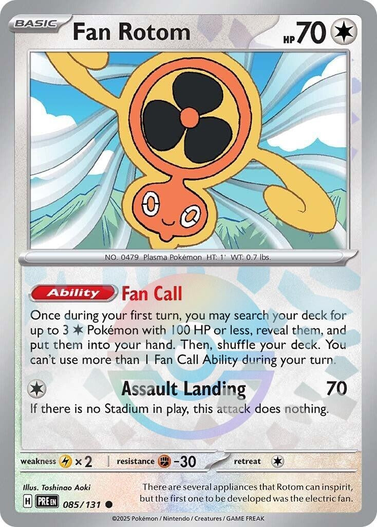 Image for Fan Rotom (Poke Ball Pattern) (085/131) [SV: Prismatic Evolutions] - Pokemon