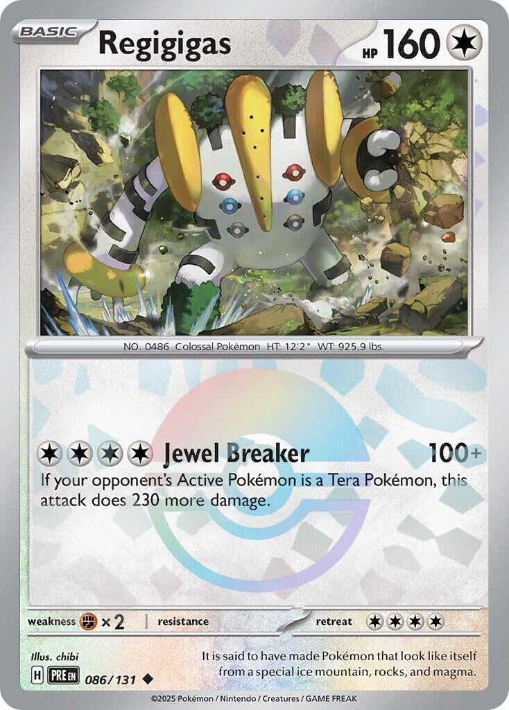 Image for Regigigas (Poke Ball Pattern) (086/131) [SV: Prismatic Evolutions] - Pokemon