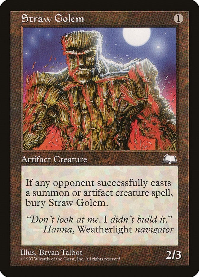 Image for Straw Golem [Weatherlight] - Magic: The Gathering