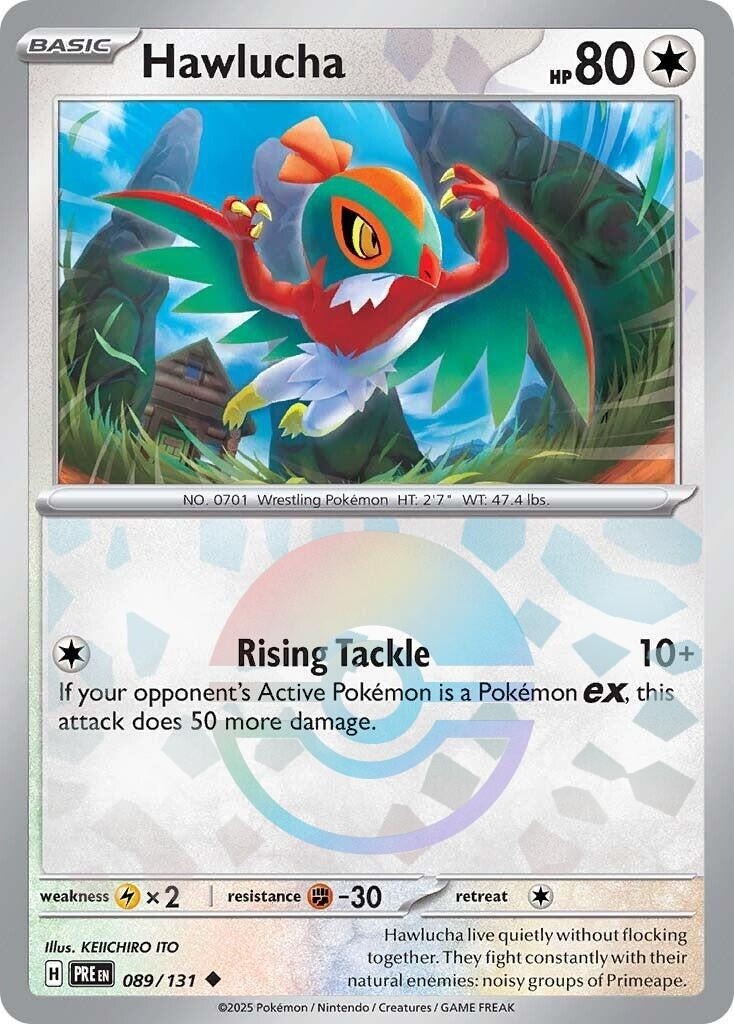 Image for Hawlucha (Poke Ball Pattern) (089/131) [SV: Prismatic Evolutions] - Pokemon
