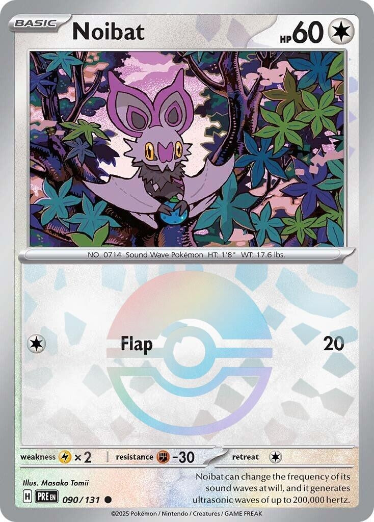 Image for Noibat (Poke Ball Pattern) (090/131) [SV: Prismatic Evolutions] - Pokemon