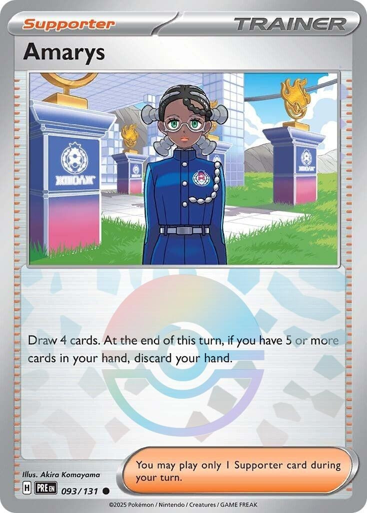 Image for Amarys - 093/131 (Poke Ball Pattern) (093/131) [SV: Prismatic Evolutions] - Pokemon