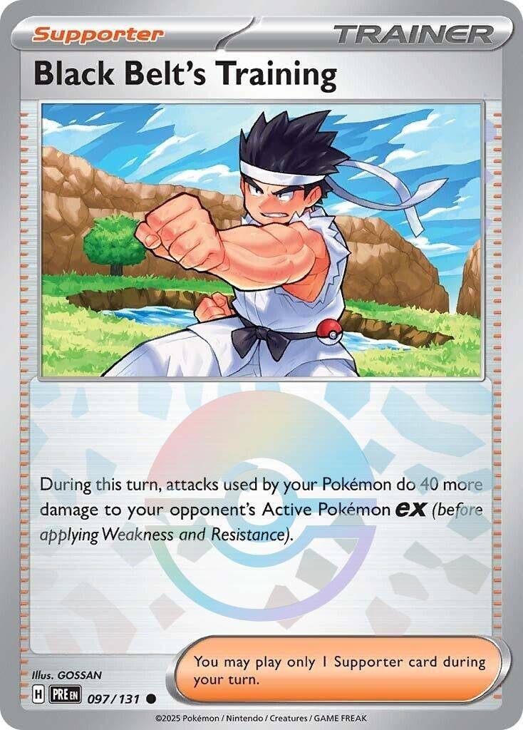 Image for Black Belt's Training - 097/131 (Poke Ball Pattern) (097/131) [SV: Prismatic Evolutions] - Pokemon