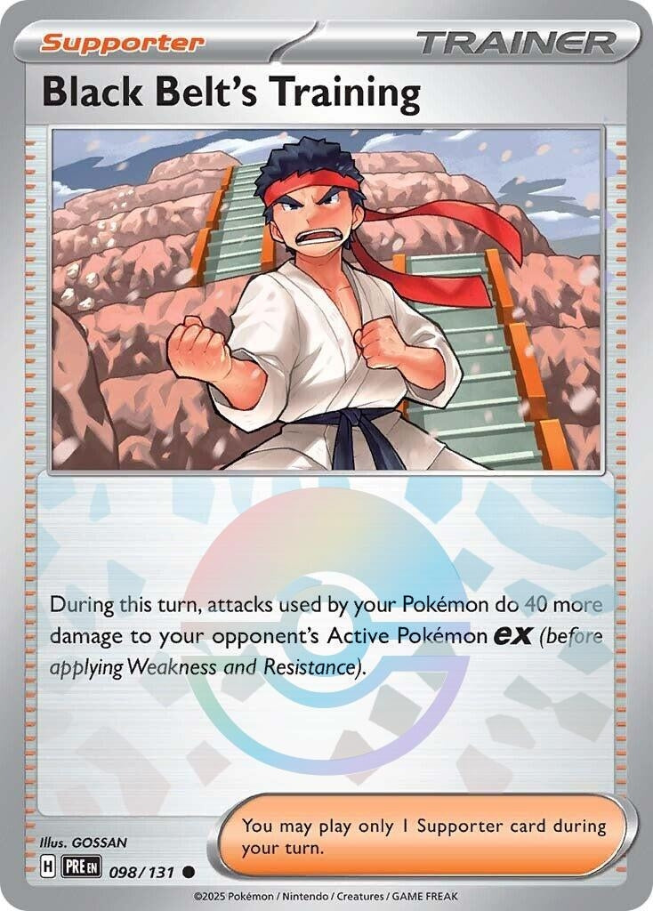 Image for Black Belt's Training - 098/131 (Poke Ball Pattern) (098/131) [SV: Prismatic Evolutions] - Pokemon