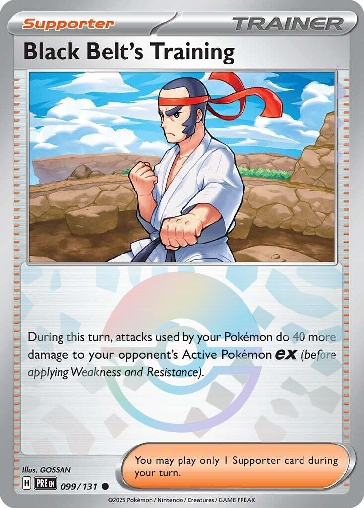 Image for Black Belt's Training - 099/131 (Poke Ball Pattern) (099/131) [SV: Prismatic Evolutions] - Pokemon
