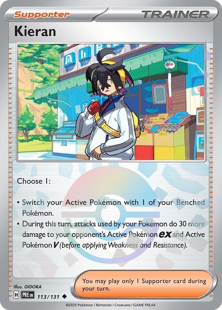 Image for Kieran - 113/131 (Poke Ball Pattern) (113/131) [SV: Prismatic Evolutions] - Pokemon