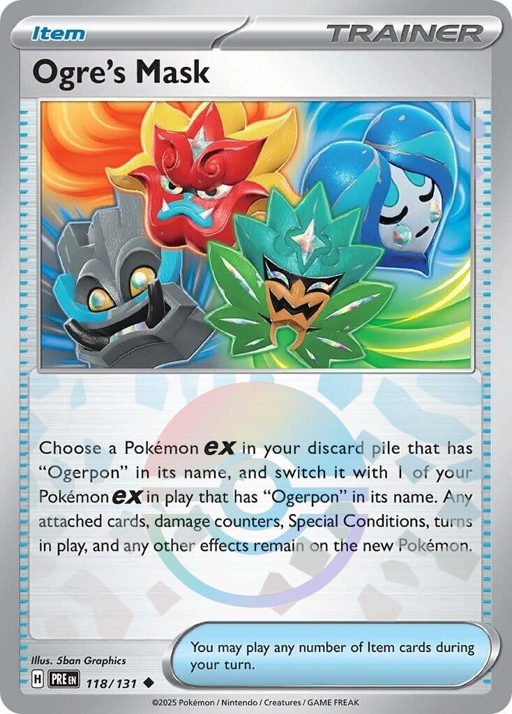 Image for Ogre's Mask (Poke Ball Pattern) (118/131) [SV: Prismatic Evolutions] - Pokemon
