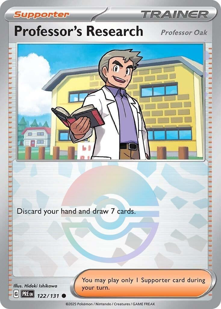 Professor's Research [Professor Oak] (Poke Ball Pattern) (122/131) [SV: Prismatic Evolutions]