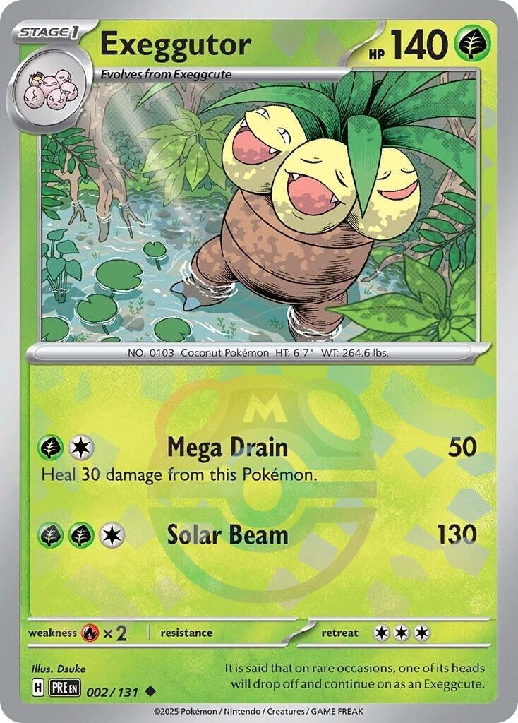 Image for Exeggutor (Master Ball Pattern) (002/131) [SV: Prismatic Evolutions] - Pokemon