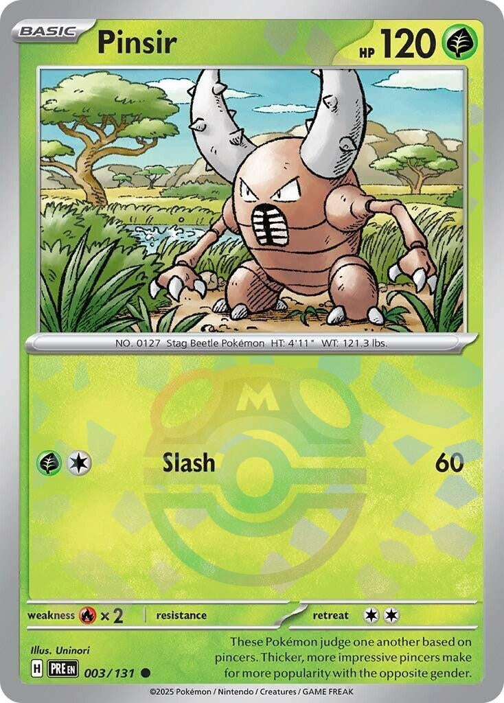 Image for Pinsir (Master Ball Pattern) (003/131) [SV: Prismatic Evolutions] - Pokemon
