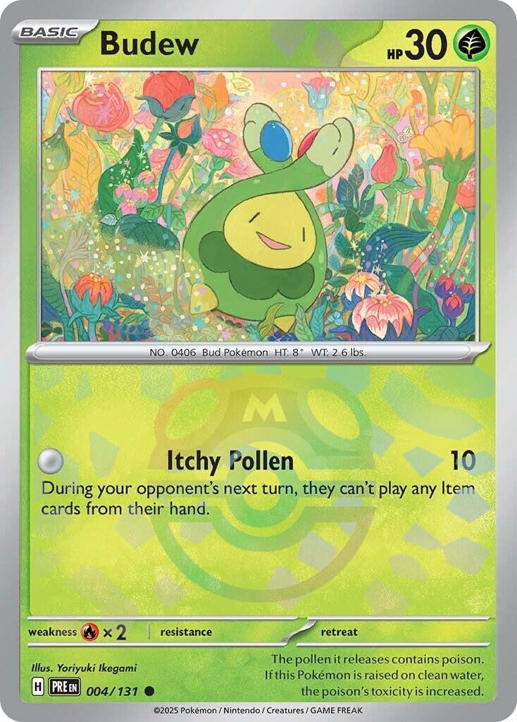 Image for Budew (Master Ball Pattern) (004/131) [SV: Prismatic Evolutions] - Pokemon