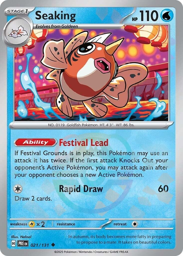 Image for Seaking (Master Ball Pattern) (021/131) [SV: Prismatic Evolutions] - Pokemon