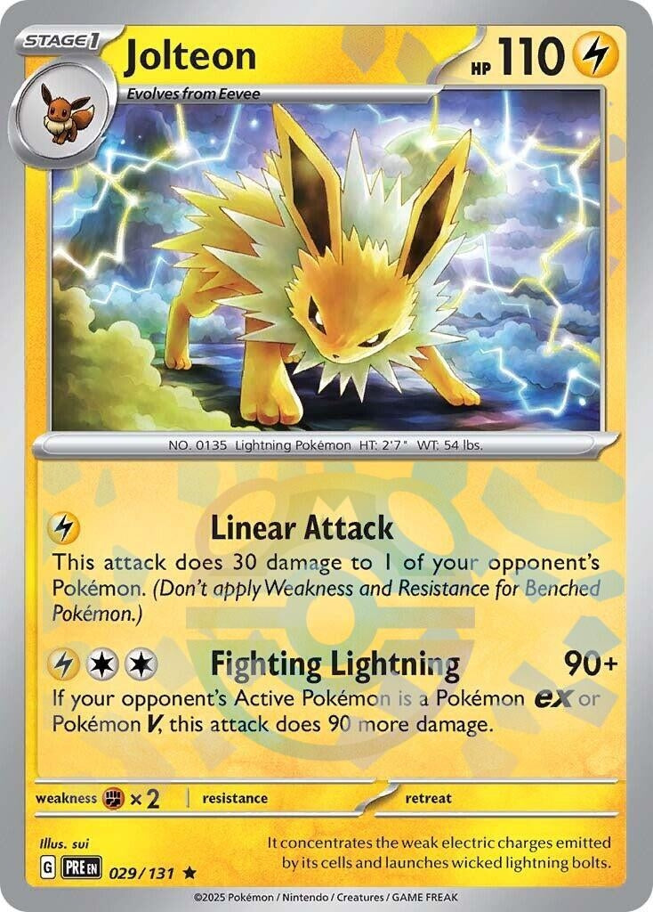 Image for Jolteon (Master Ball Pattern) (029/131) [SV: Prismatic Evolutions] - Pokemon