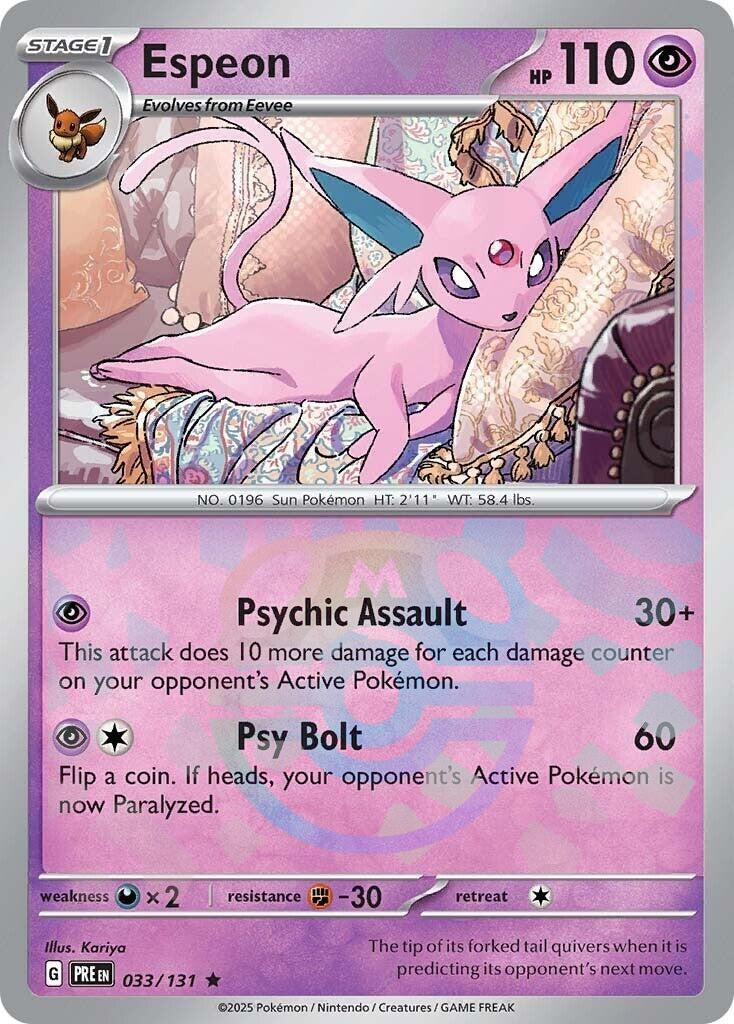 Image for Espeon (Master Ball Pattern) (033/131) [SV: Prismatic Evolutions] - Pokemon