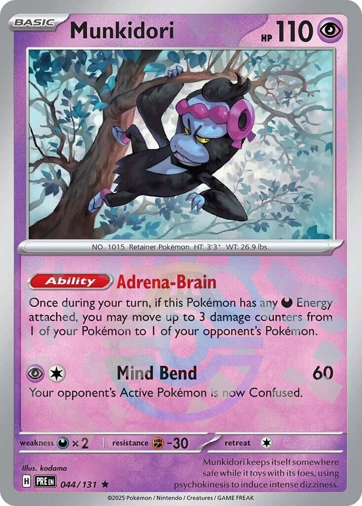 Image for Munkidori (Master Ball Pattern) (044/131) [SV: Prismatic Evolutions] - Pokemon