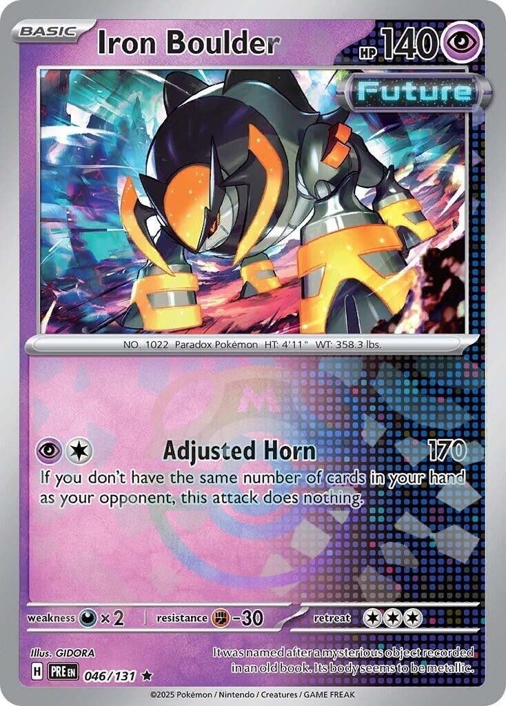 Image for Iron Boulder (Master Ball Pattern) (046/131) [SV: Prismatic Evolutions] - Pokemon